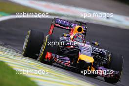 Sebastian Vettel (GER) Red Bull Racing RB10. 08.11.2014. Formula 1 World Championship, Rd 18, Brazilian Grand Prix, Sao Paulo, Brazil, Qualifying Day.