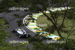 Nico Rosberg (GER) Mercedes AMG F1 W05. 08.11.2014. Formula 1 World Championship, Rd 18, Brazilian Grand Prix, Sao Paulo, Brazil, Qualifying Day.