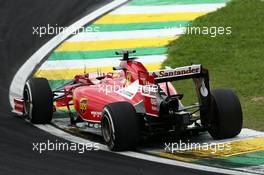 Fernando Alonso (ESP) Ferrari F14-T. 08.11.2014. Formula 1 World Championship, Rd 18, Brazilian Grand Prix, Sao Paulo, Brazil, Qualifying Day.