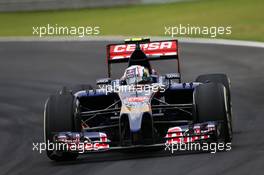 Daniil Kvyat (RUS) Scuderia Toro Rosso STR9. 08.11.2014. Formula 1 World Championship, Rd 18, Brazilian Grand Prix, Sao Paulo, Brazil, Qualifying Day.