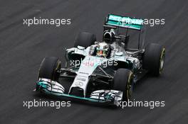 Lewis Hamilton (GBR) Mercedes AMG F1 W05. 08.11.2014. Formula 1 World Championship, Rd 18, Brazilian Grand Prix, Sao Paulo, Brazil, Qualifying Day.