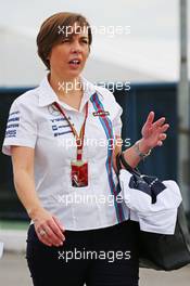 Claire Williams (GBR) Williams Deputy Team Principal. 08.11.2014. Formula 1 World Championship, Rd 18, Brazilian Grand Prix, Sao Paulo, Brazil, Qualifying Day.