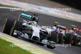 Lewis Hamilton (GBR) Mercedes AMG F1 W05. 08.11.2014. Formula 1 World Championship, Rd 18, Brazilian Grand Prix, Sao Paulo, Brazil, Qualifying Day.