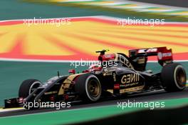 Pastor Maldonado (VEN), Lotus F1 Team  08.11.2014. Formula 1 World Championship, Rd 18, Brazilian Grand Prix, Sao Paulo, Brazil, Qualifying Day.