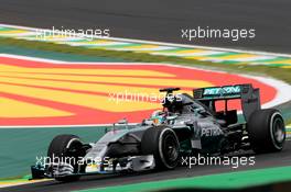 Lewis Hamilton (GBR), Mercedes AMG F1 Team  08.11.2014. Formula 1 World Championship, Rd 18, Brazilian Grand Prix, Sao Paulo, Brazil, Qualifying Day.