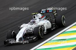 Valtteri Bottas (FIN) Williams FW36. 08.11.2014. Formula 1 World Championship, Rd 18, Brazilian Grand Prix, Sao Paulo, Brazil, Qualifying Day.