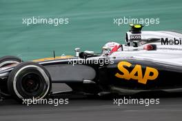 Kevin Magnussen (DEN), McLaren F1  08.11.2014. Formula 1 World Championship, Rd 18, Brazilian Grand Prix, Sao Paulo, Brazil, Qualifying Day.