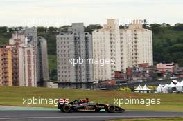 Romain Grosjean (FRA) Lotus F1 E22. 08.11.2014. Formula 1 World Championship, Rd 18, Brazilian Grand Prix, Sao Paulo, Brazil, Qualifying Day.
