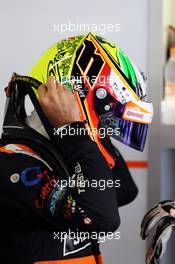 Sergio Perez (MEX) Sahara Force India F1. 08.11.2014. Formula 1 World Championship, Rd 18, Brazilian Grand Prix, Sao Paulo, Brazil, Qualifying Day.