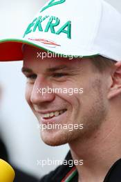 Nico Hulkenberg (GER) Sahara Force India F1. 06.11.2014. Formula 1 World Championship, Rd 18, Brazilian Grand Prix, Sao Paulo, Brazil, Preparation Day.