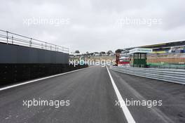Revised pit lane exit detail. 06.11.2014. Formula 1 World Championship, Rd 18, Brazilian Grand Prix, Sao Paulo, Brazil, Preparation Day.