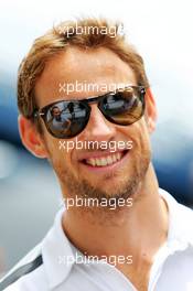 Jenson Button (GBR) McLaren. 06.11.2014. Formula 1 World Championship, Rd 18, Brazilian Grand Prix, Sao Paulo, Brazil, Preparation Day.