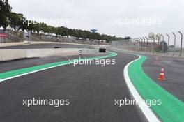 New pit lane entrance. 06.11.2014. Formula 1 World Championship, Rd 18, Brazilian Grand Prix, Sao Paulo, Brazil, Preparation Day.