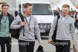 (L to R): Antti Vierula (FIN) Personal Trainer with Kevin Magnussen (DEN) McLaren. 06.11.2014. Formula 1 World Championship, Rd 18, Brazilian Grand Prix, Sao Paulo, Brazil, Preparation Day.