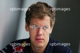 Sebastian Vettel (GER) Red Bull Racing. 06.11.2014. Formula 1 World Championship, Rd 18, Brazilian Grand Prix, Sao Paulo, Brazil, Preparation Day.