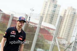 Max Verstappen (NLD) Scuderia Toro Rosso Test Driver walks the circuit. 06.11.2014. Formula 1 World Championship, Rd 18, Brazilian Grand Prix, Sao Paulo, Brazil, Preparation Day.