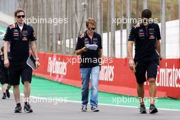 Sebastian Vettel (GER) Red Bull Racing walks the circuit. 06.11.2014. Formula 1 World Championship, Rd 18, Brazilian Grand Prix, Sao Paulo, Brazil, Preparation Day.