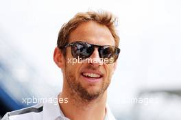 Jenson Button (GBR) McLaren. 06.11.2014. Formula 1 World Championship, Rd 18, Brazilian Grand Prix, Sao Paulo, Brazil, Preparation Day.