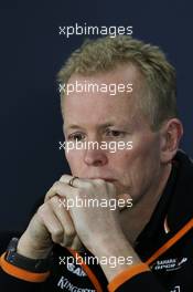 Andrew Green (GBR) Sahara Force India F1 Team Technical Director in the FIA Press Conference. 06.06.2014. Formula 1 World Championship, Rd 7, Canadian Grand Prix, Montreal, Canada, Practice Day.