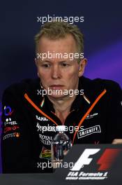 Andrew Green (GBR) Sahara Force India F1 Team Technical Director in the FIA Press Conference. 06.06.2014. Formula 1 World Championship, Rd 7, Canadian Grand Prix, Montreal, Canada, Practice Day.
