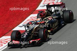 Romain Grosjean (FRA) Lotus F1 E22. 06.06.2014. Formula 1 World Championship, Rd 7, Canadian Grand Prix, Montreal, Canada, Practice Day.