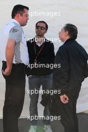 Jean Todt (FRA), FIA President, Eric Boullier (FRA), McLaren F1 Team  and Nicolas Todt (FRA) 06.06.2014. Formula 1 World Championship, Rd 7, Canadian Grand Prix, Montreal, Canada, Practice Day.
