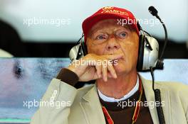 Niki Lauda (AUT) Mercedes Non-Executive Chairman. 06.06.2014. Formula 1 World Championship, Rd 7, Canadian Grand Prix, Montreal, Canada, Practice Day.