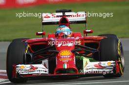 Fernando Alonso (ESP) Ferrari F14-T. 06.06.2014. Formula 1 World Championship, Rd 7, Canadian Grand Prix, Montreal, Canada, Practice Day.