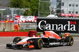 Jules Bianchi (FRA) Marussia F1 Team MR03. 06.06.2014. Formula 1 World Championship, Rd 7, Canadian Grand Prix, Montreal, Canada, Practice Day.