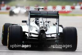 Nico Rosberg (GER) Mercedes AMG F1 W05 running a GoPro camera on the rear wing. 06.06.2014. Formula 1 World Championship, Rd 7, Canadian Grand Prix, Montreal, Canada, Practice Day.