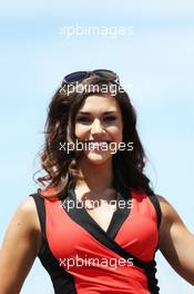 Grid girl. 08.06.2014. Formula 1 World Championship, Rd 7, Canadian Grand Prix, Montreal, Canada, Race Day.