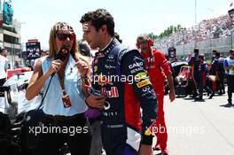 Daniel Ricciardo (AUS) Red Bull Racing on the grid. 08.06.2014. Formula 1 World Championship, Rd 7, Canadian Grand Prix, Montreal, Canada, Race Day.
