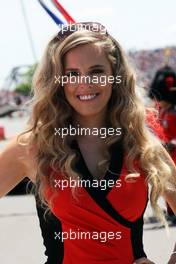 Grid girl. 08.06.2014. Formula 1 World Championship, Rd 7, Canadian Grand Prix, Montreal, Canada, Race Day.