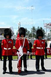 Soldiers on the grid. 08.06.2014. Formula 1 World Championship, Rd 7, Canadian Grand Prix, Montreal, Canada, Race Day.