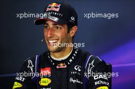 Race winner Daniel Ricciardo (AUS) Red Bull Racing in the post race FIA Press Conference. 08.06.2014. Formula 1 World Championship, Rd 7, Canadian Grand Prix, Montreal, Canada, Race Day.
