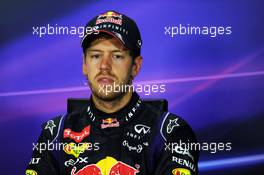 Sebastian Vettel (GER) Red Bull Racing in the FIA Press Conference. 08.06.2014. Formula 1 World Championship, Rd 7, Canadian Grand Prix, Montreal, Canada, Race Day.