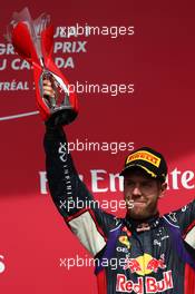 3rd place Sebastian Vettel (GER) Red Bull Racing. 08.06.2014. Formula 1 World Championship, Rd 7, Canadian Grand Prix, Montreal, Canada, Race Day.