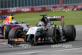 Nico Hulkenberg (GER), Sahara Force India  08.06.2014. Formula 1 World Championship, Rd 7, Canadian Grand Prix, Montreal, Canada, Race Day.