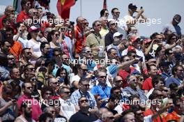 Fans in the grandstand. 08.06.2014. Formula 1 World Championship, Rd 7, Canadian Grand Prix, Montreal, Canada, Race Day.