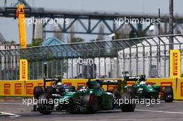 Kamui Kobayashi (JPN) Caterham CT05. 08.06.2014. Formula 1 World Championship, Rd 7, Canadian Grand Prix, Montreal, Canada, Race Day.