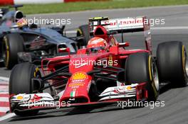 Kimi Raikkonen (FIN), Scuderia Ferrari  08.06.2014. Formula 1 World Championship, Rd 7, Canadian Grand Prix, Montreal, Canada, Race Day.