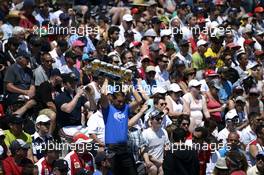 Fans in the grandstand. 08.06.2014. Formula 1 World Championship, Rd 7, Canadian Grand Prix, Montreal, Canada, Race Day.
