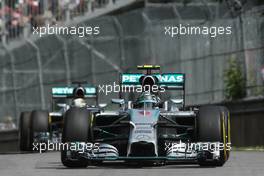Nico Rosberg (GER) Mercedes AMG F1 W05. 08.06.2014. Formula 1 World Championship, Rd 7, Canadian Grand Prix, Montreal, Canada, Race Day.