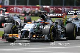 Nico Hulkenberg (GER), Sahara Force India  08.06.2014. Formula 1 World Championship, Rd 7, Canadian Grand Prix, Montreal, Canada, Race Day.