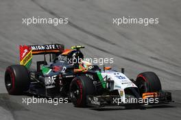 Sergio Perez (MEX) Sahara Force India F1 VJM07. 08.06.2014. Formula 1 World Championship, Rd 7, Canadian Grand Prix, Montreal, Canada, Race Day.