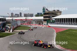Daniel Ricciardo (AUS) Red Bull Racing RB10. 08.06.2014. Formula 1 World Championship, Rd 7, Canadian Grand Prix, Montreal, Canada, Race Day.