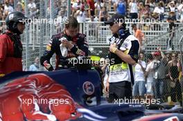 Daniil Kvyat (RUS) Scuderia Toro Rosso STR9 retired from the race. 08.06.2014. Formula 1 World Championship, Rd 7, Canadian Grand Prix, Montreal, Canada, Race Day.