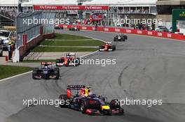 Daniel Ricciardo (AUS) Red Bull Racing RB10. 08.06.2014. Formula 1 World Championship, Rd 7, Canadian Grand Prix, Montreal, Canada, Race Day.