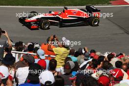 Jules Bianchi (FRA) Marussia F1 Team MR03. 08.06.2014. Formula 1 World Championship, Rd 7, Canadian Grand Prix, Montreal, Canada, Race Day.