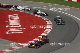 Sebastian Vettel (GER) Red Bull Racing RB10. 08.06.2014. Formula 1 World Championship, Rd 7, Canadian Grand Prix, Montreal, Canada, Race Day.
